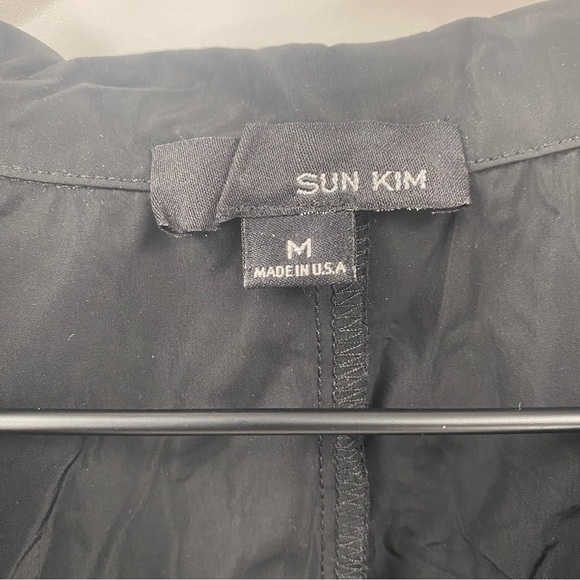 Sun Kim Black Button-Up Long Line Jacket Medium - Picture 5 of 5